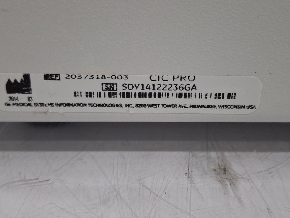 GE Healthcare MP100D CIC Pro Carescape Central Station