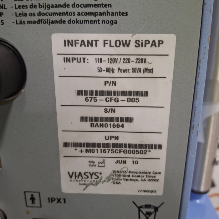 Viasys Healthcare Viasys Healthcare Infant Flow SiPAP Ventilator Respiratory reLink Medical