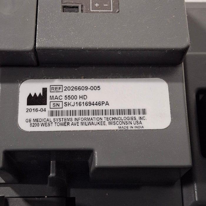 GE Healthcare GE Healthcare MAC 5500 HD ECG with CAM Module Cardiology reLink Medical