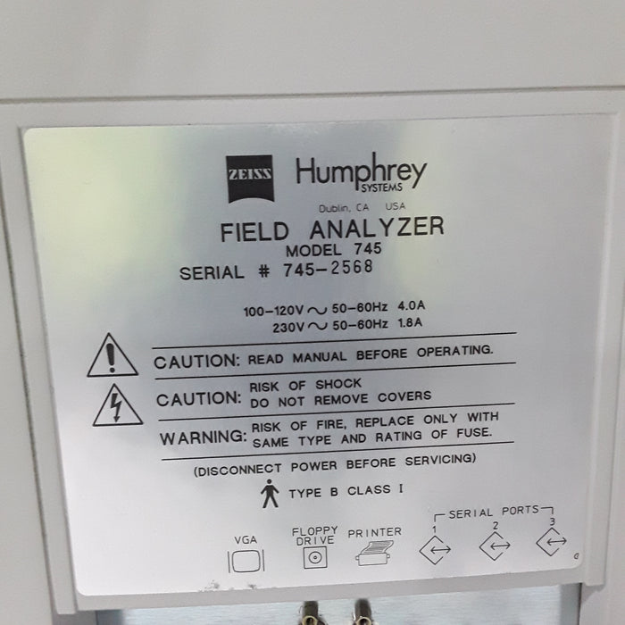 Carl Zeiss Carl Zeiss 745 Humphrey Field Analyzer Ophthalmology reLink Medical