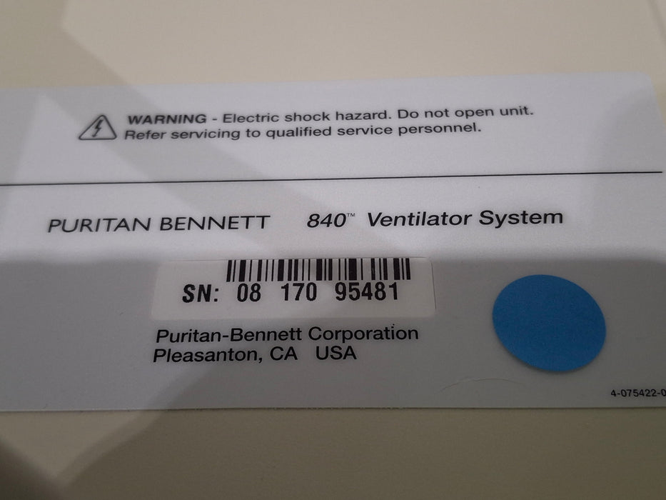 Puritan Bennett Puritan Bennett 840 Ventilator Respiratory reLink Medical