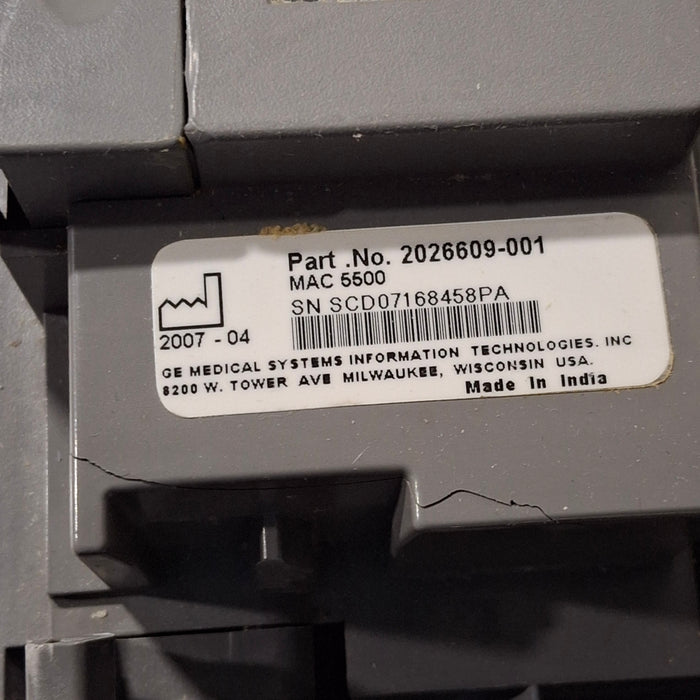 GE Healthcare GE Healthcare MAC 5500 ECG with CAM Module Cardiology reLink Medical