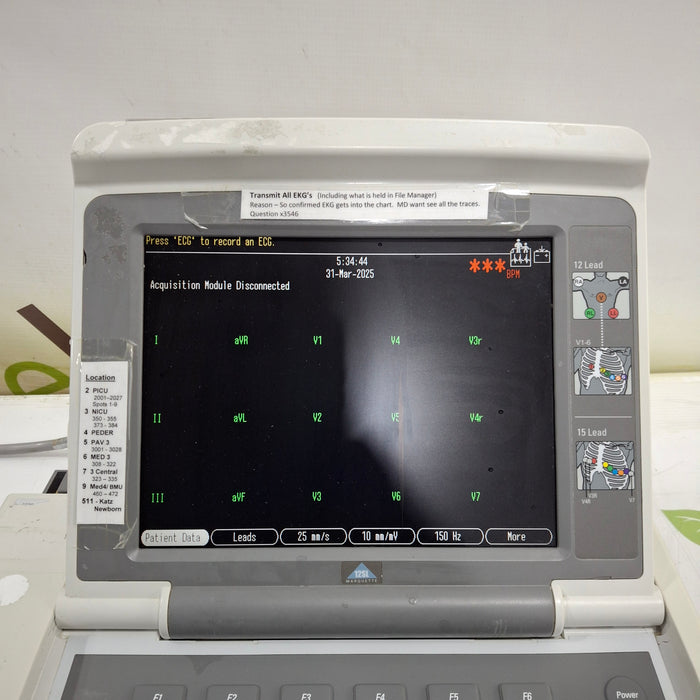 GE Healthcare GE Healthcare MAC 5500 ECG with CAM Module Cardiology reLink Medical