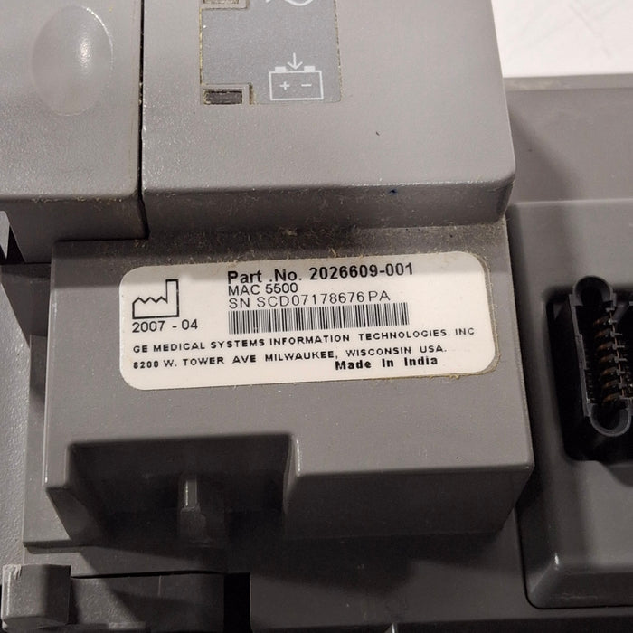 GE Healthcare GE Healthcare MAC 5500 ECG with CAM Module Cardiology reLink Medical