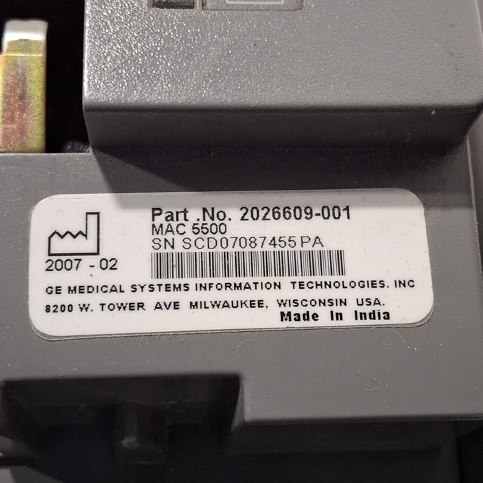 GE Healthcare GE Healthcare MAC 5500 ECG with CAM Module Cardiology reLink Medical