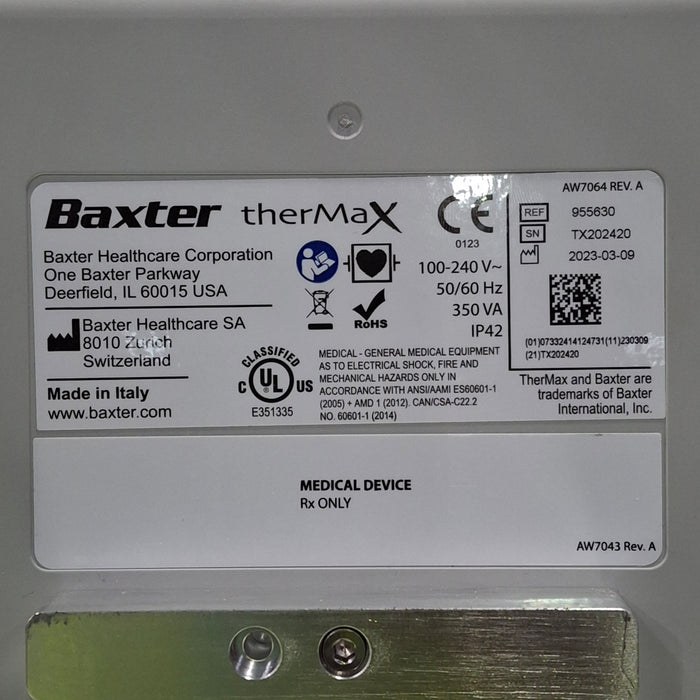 Baxter therMaX Blood Warmer
