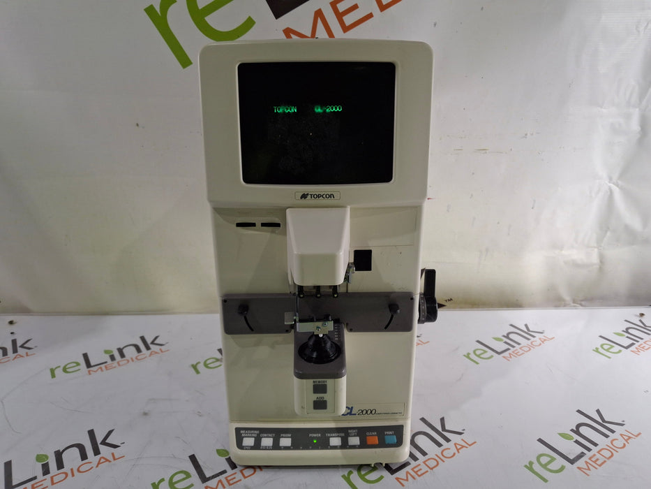 Topcon Medical Topcon Medical CL-2000 Computerized Lensmeter Ophthalmology reLink Medical