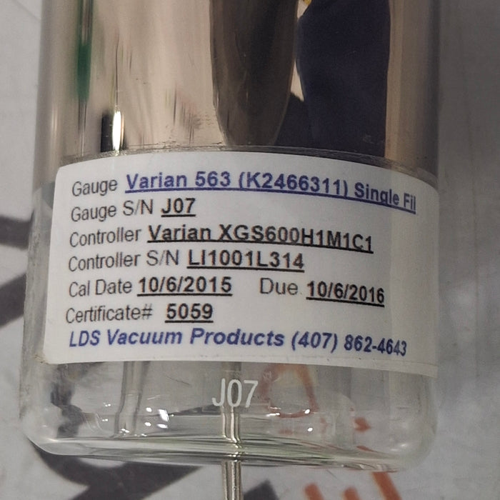 Varian Type 563 Ionization Tube
