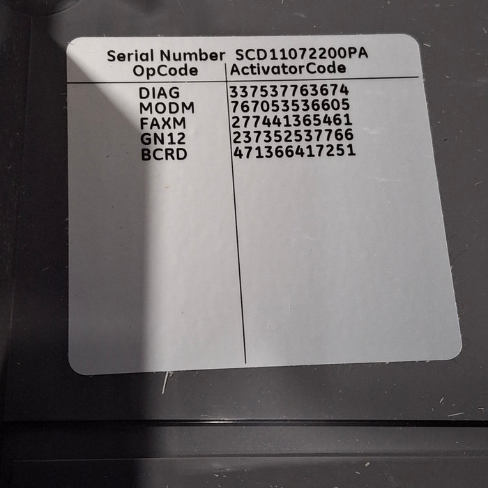 GE Healthcare GE Healthcare MAC 5500 ECG without CAM Module Cardiology reLink Medical