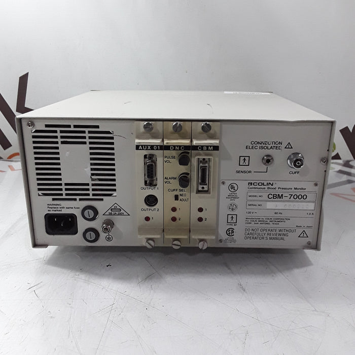 Colin Medical Instruments Colin Medical Instruments CBM-7000 Blood Pressure Monitor Patient Monitors reLink Medical