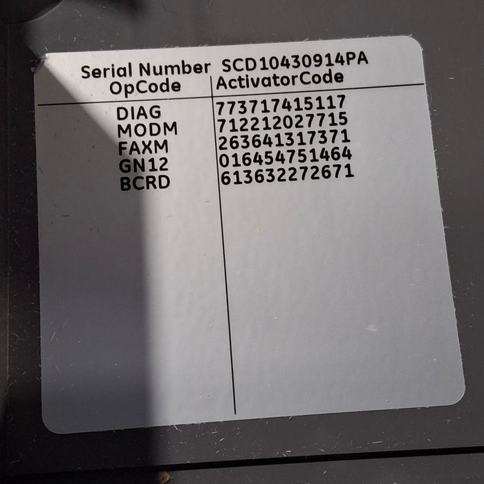 GE Healthcare GE Healthcare MAC 5500 ECG with CAM Module Cardiology reLink Medical