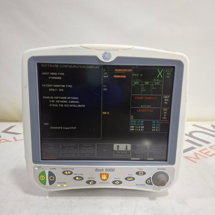 GE Healthcare GE Healthcare Dash 5000 - GE/Nellcor SpO2 Patient Monitor Patient Monitors reLink Medical
