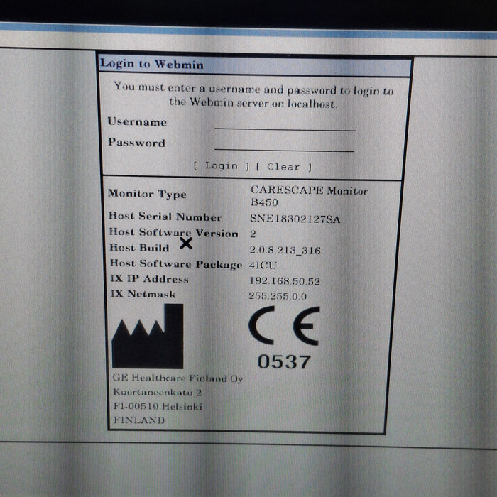 GE Healthcare GE Healthcare Carescape B450 Critical Care Patient Monitor Patient Monitors reLink Medical