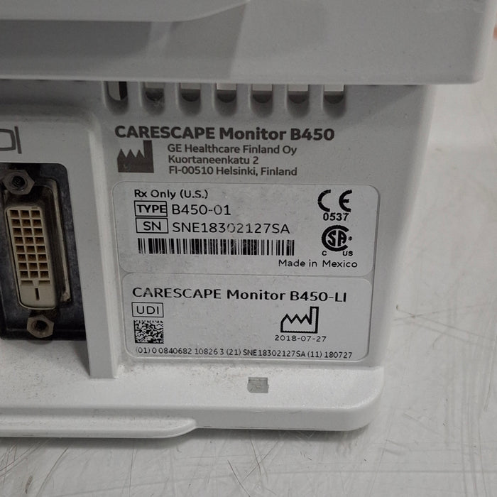 GE Healthcare GE Healthcare Carescape B450 Critical Care Patient Monitor Patient Monitors reLink Medical