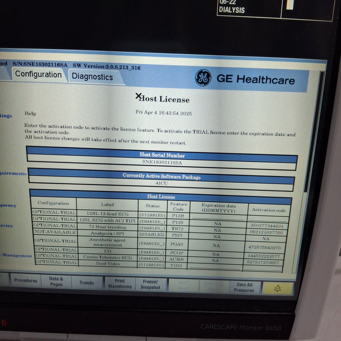 GE Healthcare GE Healthcare Carescape B450 Critical Care Patient Monitor Patient Monitors reLink Medical