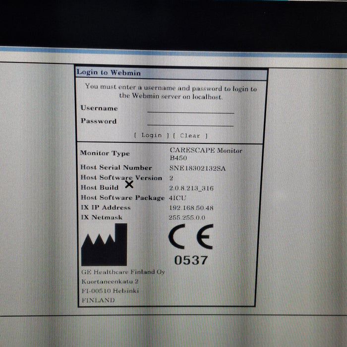 GE Healthcare GE Healthcare Carescape B450 Critical Care Patient Monitor Patient Monitors reLink Medical