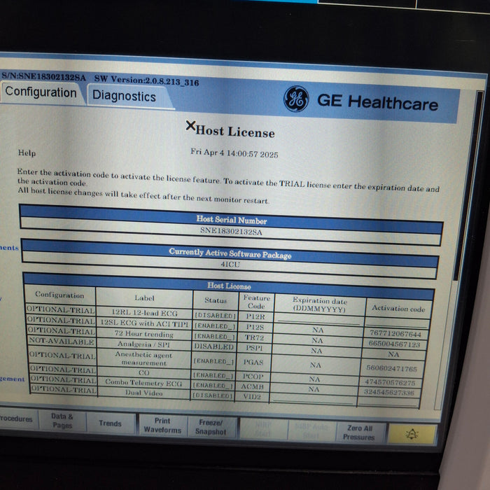 GE Healthcare GE Healthcare Carescape B450 Critical Care Patient Monitor Patient Monitors reLink Medical