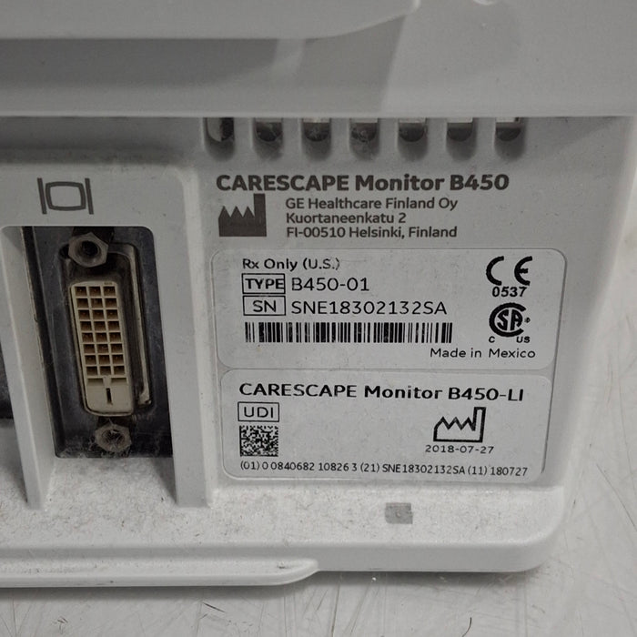 GE Healthcare GE Healthcare Carescape B450 Critical Care Patient Monitor Patient Monitors reLink Medical