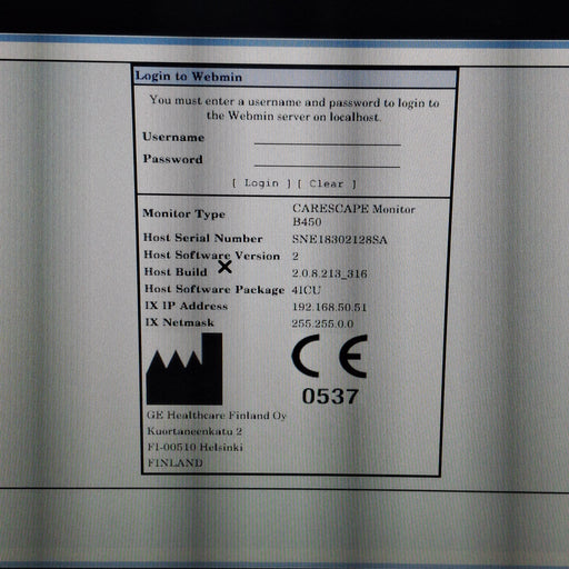 GE Healthcare GE Healthcare Carescape B450 Critical Care Patient Monitor Patient Monitors reLink Medical