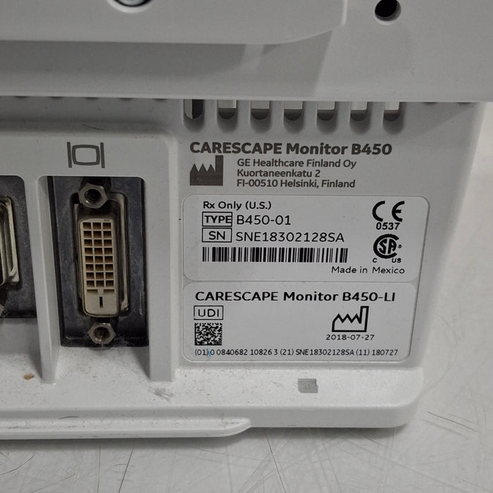 GE Healthcare GE Healthcare Carescape B450 Critical Care Patient Monitor Patient Monitors reLink Medical
