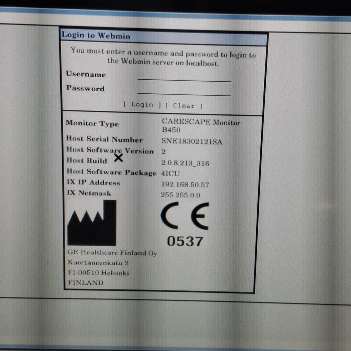 GE Healthcare GE Healthcare Carescape B450 Critical Care Patient Monitor Patient Monitors reLink Medical