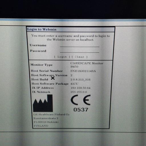 GE Healthcare GE Healthcare Carescape B450 Critical Care Patient Monitor Patient Monitors reLink Medical
