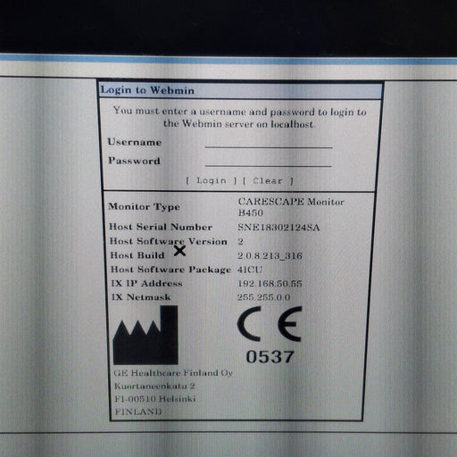 GE Healthcare GE Healthcare Carescape B450 Critical Care Patient Monitor Patient Monitors reLink Medical