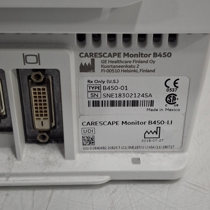 GE Healthcare GE Healthcare Carescape B450 Critical Care Patient Monitor Patient Monitors reLink Medical