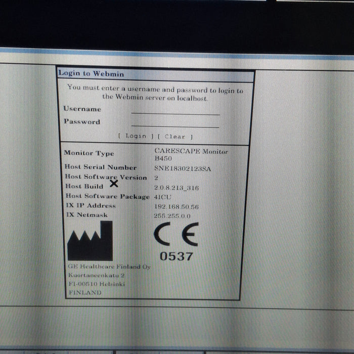 GE Healthcare GE Healthcare Carescape B450 Critical Care Patient Monitor Patient Monitors reLink Medical