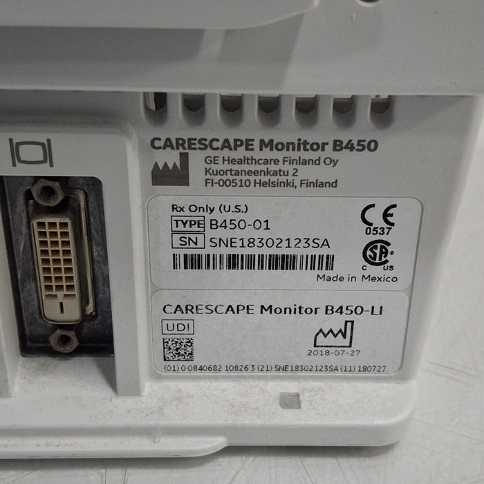 GE Healthcare GE Healthcare Carescape B450 Critical Care Patient Monitor Patient Monitors reLink Medical