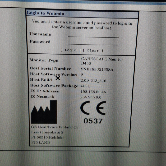 GE Healthcare GE Healthcare Carescape B450 Critical Care Patient Monitor Patient Monitors reLink Medical