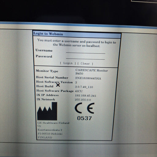 GE Healthcare GE Healthcare Carescape B450 Critical Care Patient Monitor Patient Monitors reLink Medical