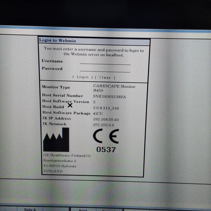GE Healthcare GE Healthcare Carescape B450 Critical Care Patient Monitor Patient Monitors reLink Medical