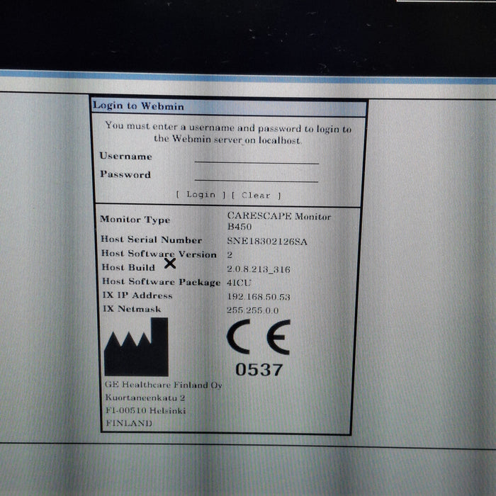 GE Healthcare GE Healthcare Carescape B450 Critical Care Patient Monitor Patient Monitors reLink Medical