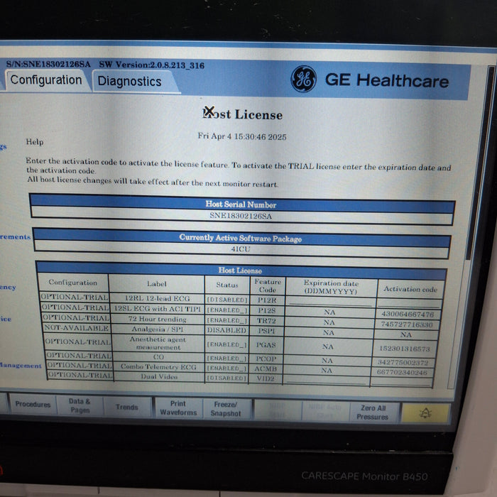 GE Healthcare GE Healthcare Carescape B450 Critical Care Patient Monitor Patient Monitors reLink Medical