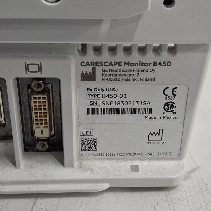 GE Healthcare GE Healthcare Carescape B450 Critical Care Patient Monitor Patient Monitors reLink Medical