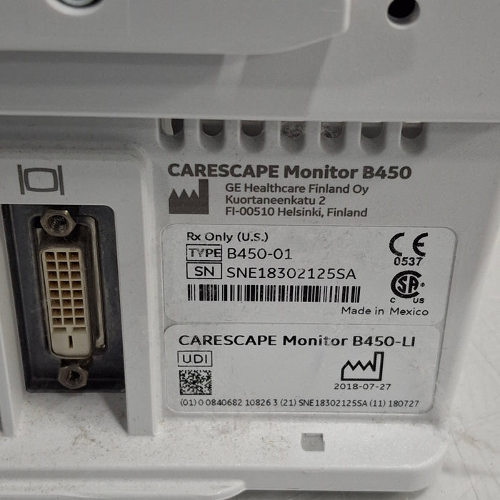 GE Healthcare GE Healthcare Carescape B450 Critical Care Patient Monitor Patient Monitors reLink Medical