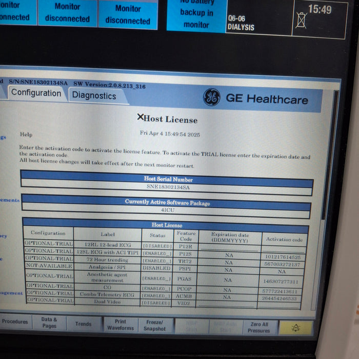 GE Healthcare GE Healthcare Carescape B450 Critical Care Patient Monitor Patient Monitors reLink Medical