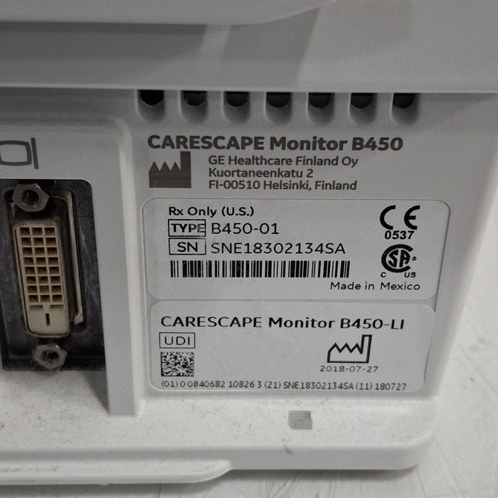GE Healthcare GE Healthcare Carescape B450 Critical Care Patient Monitor Patient Monitors reLink Medical
