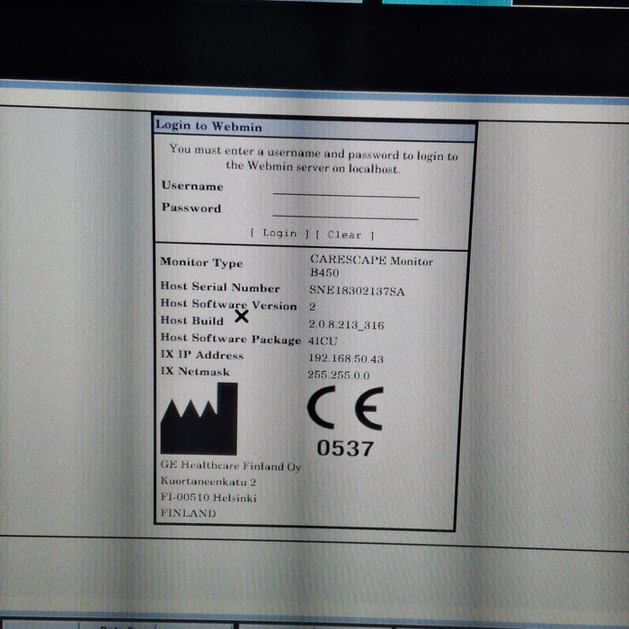 GE Healthcare GE Healthcare Carescape B450 Critical Care Patient Monitor Patient Monitors reLink Medical