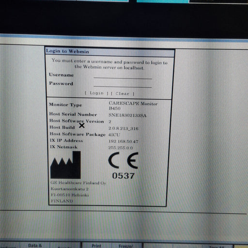 GE Healthcare GE Healthcare Carescape B450 Critical Care Patient Monitor Patient Monitors reLink Medical