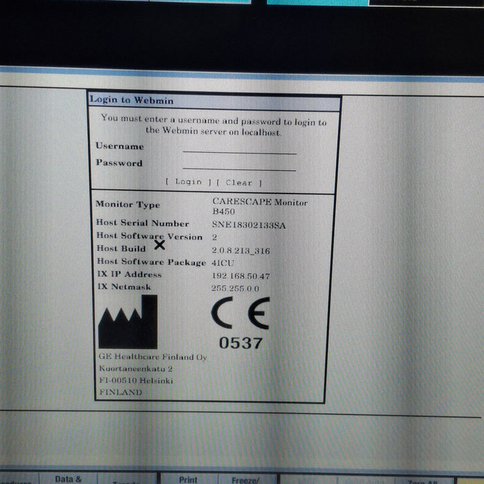 GE Healthcare GE Healthcare Carescape B450 Critical Care Patient Monitor Patient Monitors reLink Medical