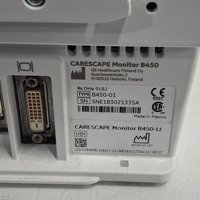 GE Healthcare GE Healthcare Carescape B450 Critical Care Patient Monitor Patient Monitors reLink Medical