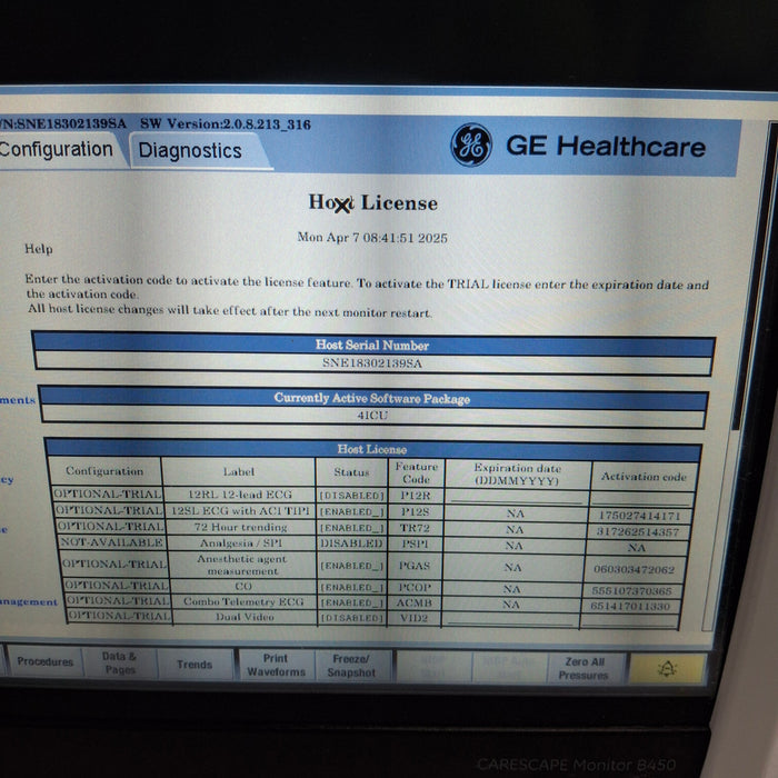 GE Healthcare GE Healthcare Carescape B450 Critical Care Patient Monitor Patient Monitors reLink Medical