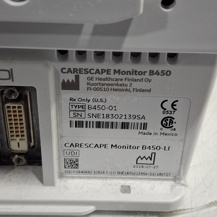 GE Healthcare GE Healthcare Carescape B450 Critical Care Patient Monitor Patient Monitors reLink Medical