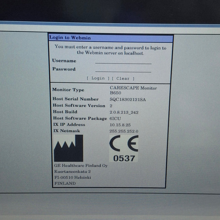 GE Healthcare GE Healthcare Carescape B650 Critical Care Patient Monitor Patient Monitors reLink Medical