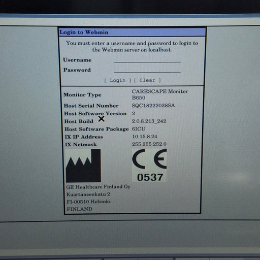 GE Healthcare GE Healthcare Carescape B650 Critical Care Patient Monitor Patient Monitors reLink Medical