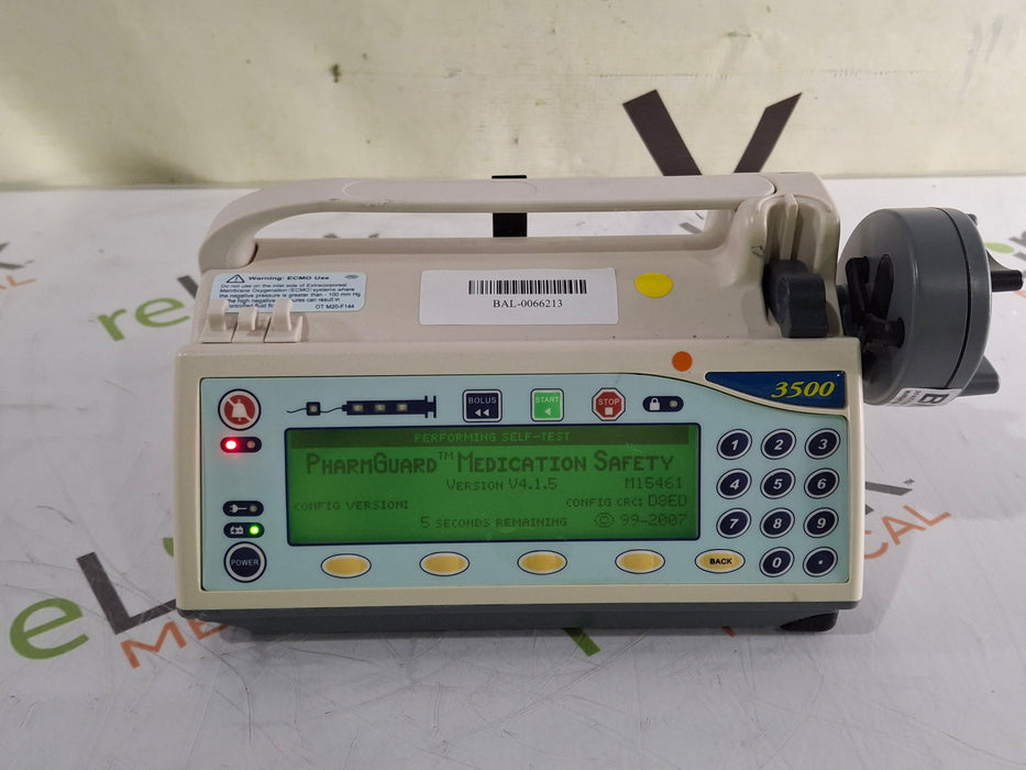 Smiths Medical Medfusion 3500 Version 4 Syringe Infusion Pump