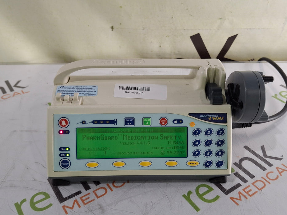 Smiths Medical Smiths Medical Medfusion 3500 Version 4 Syringe Infusion Pump Infusion Pump reLink Medical