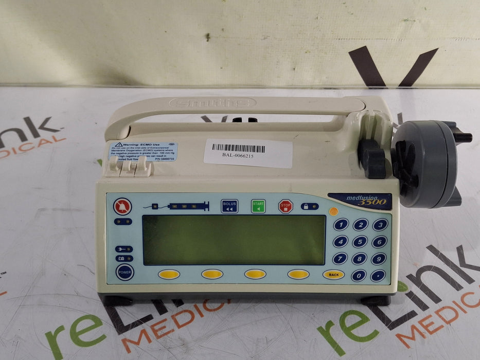 Smiths Medical Smiths Medical Medfusion 3500 Version 4 Syringe Infusion Pump Infusion Pump reLink Medical